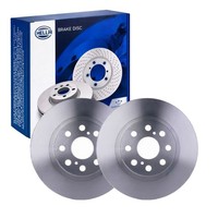 2X Hella Bremsscheiben 263Mm Hinten Passend FüR Toyota MR2 54497