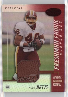 2002 Leaf Certified Mirror Red Materials 63/250 Ladell Betts #101 Rookie RC 0c2