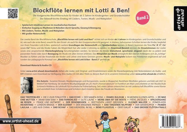 Thumbnail - Blockflöte Lernen Mit Lotti & Ben - Band 2 Susanne Hossain