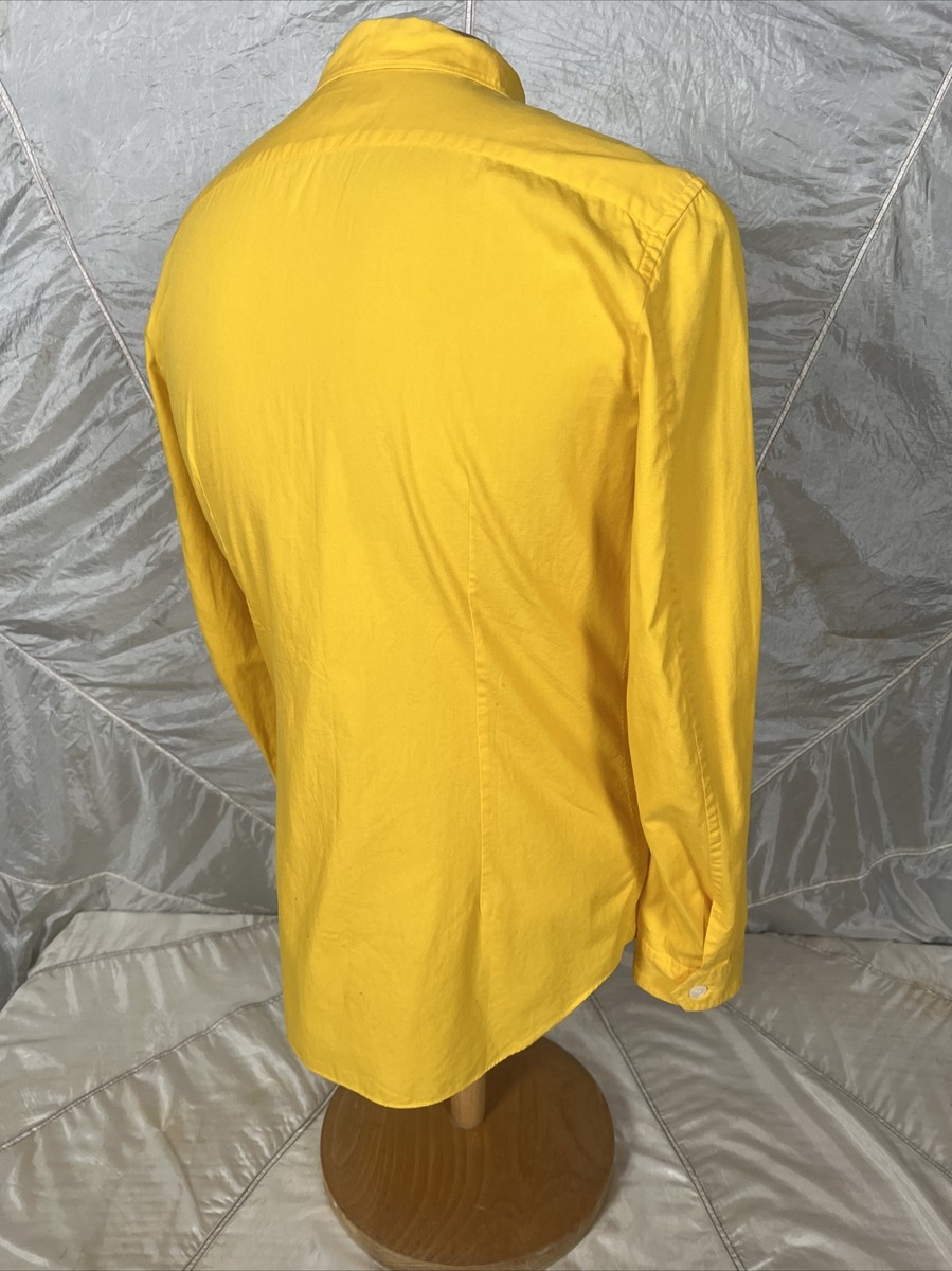 VTG Comme Des Garcons Homme Plus Yellow Zip Up Shirt Jacket