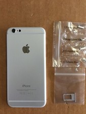 LOT OF 5 Apple IPhone 6 SIlver New Back Housings With Small Parts Only