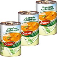 Erasco Ungarische Gulaschsuppe Fein Mit Zartem Fleisch 390Ml 3Er Pack