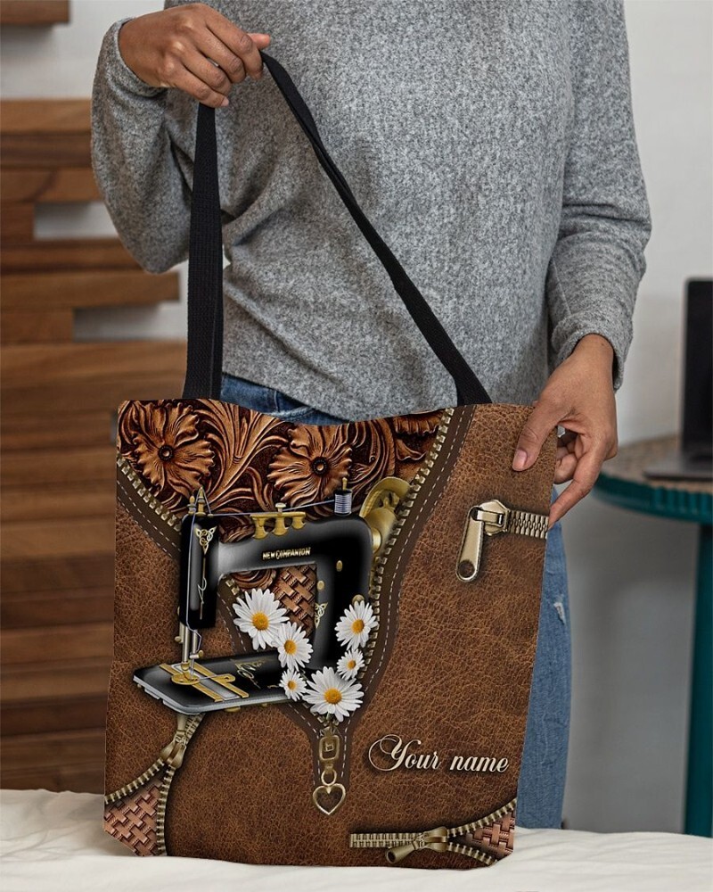 Personalized Sewing Tote Bag, Shoulder Bag