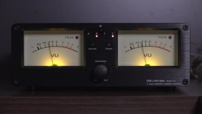 Douk Audio VU3 Amplifier/Speaker Selector Box Dual Analog VU Meter