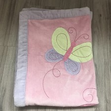 Koala Baby Sherpa Plush Butterfly Blanket Pink Purple Green Toys R Us
