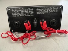 Ignition Kill Switch Dual Panel 8 X 4 Black Aluminum 64855-11 Marine Boat Ignition Kill Switch Dual Panel 8 X 4 Black Aluminum 64855-11 Marine Boat