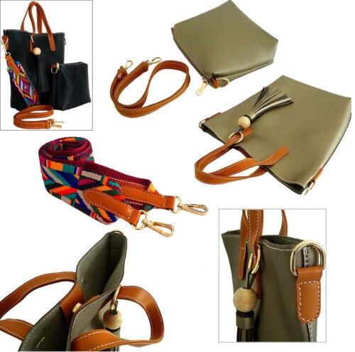 Black Suede Exterior Fringe Bags & Handbags for Women