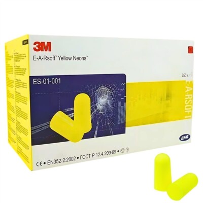 3M Gehörschutzstöpsel YELLOW NEONS Ohrstöpsel SNR 34dB Gehörschutz 1-250 Paar