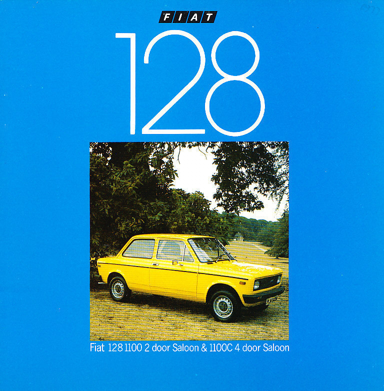 1977 1978 Fiat 128 1100 16-page Original Car Sales Brochure