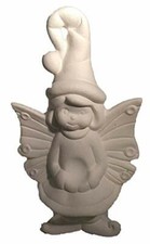 Shimmer Winter Fairy 6" Ceramic Bisque, Ready to Paint