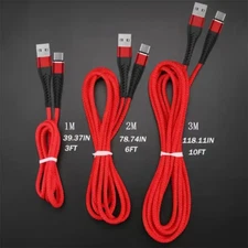 Heavy Duty Micro USB Fast Charger Data Cable Cord For Samsung LOT Android HTC LG