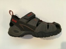 Teva Toddler Boys Sport Sandal closed toe Olive/Black Sz 10 EUC