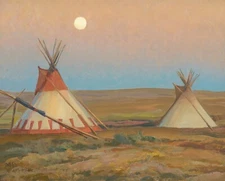 Maynard Dixon : Evening on the Blackfeet Reservation : 13x19 Archival Art Print