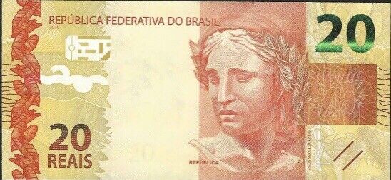 Brazil 20 Mil Reis Currency Note Pick #127 Paper Money Vinte Mil Reis