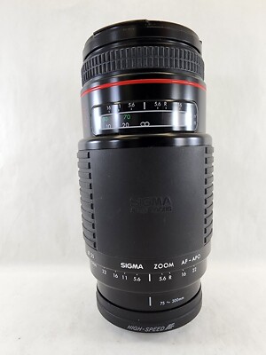 Sigma Zoom AF-APO 75-300mm f/4-5.6 Lens for Minolta | eBay