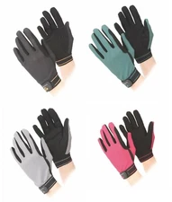 Shires Aubrion Mesh Riding Work Horse Riding Non-Slip Gloves
