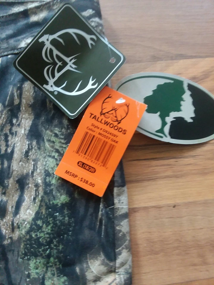 Youth Tallwoods Mossy Oak Denim Camo Shorts Sz 18/20 Jeans Hunting Camouflage - Image 2 of 4