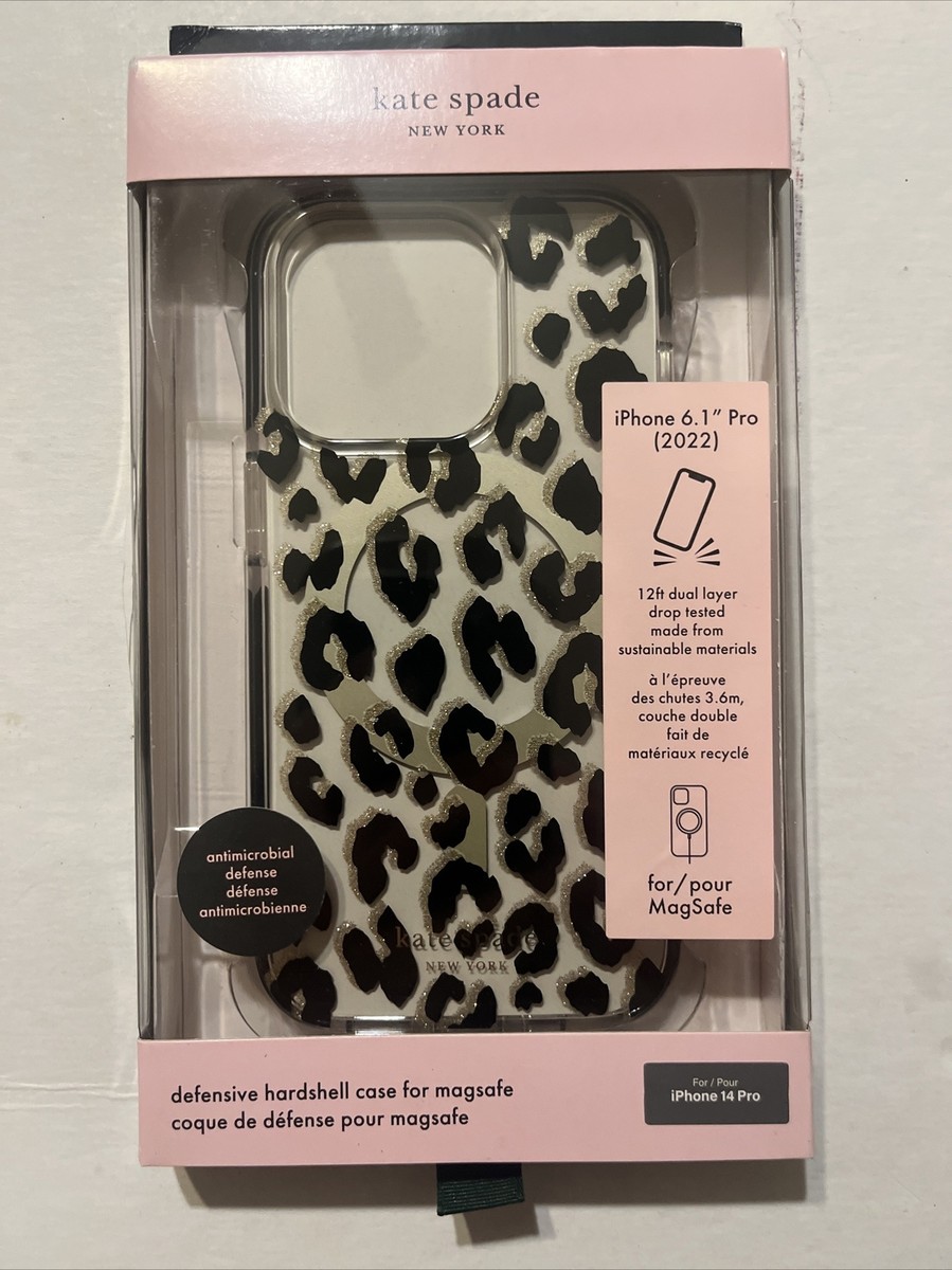 Kate Spade Apple iPhone 14 PRO Cheetah Leopard Protective Hardshell Case |  eBay