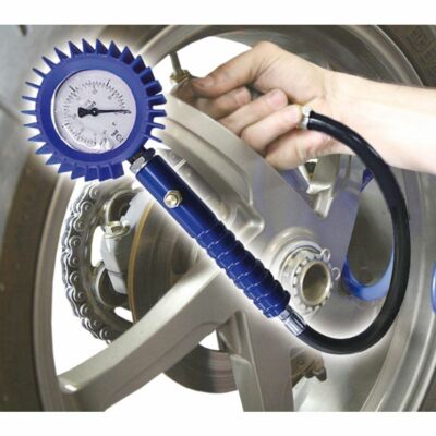 Manometro Acqua/Gas 40mm 0-4Bar - Ottone Interno, Doppia Scala Bar/Psi, Per Uso Idraulico E Pneumatico - Foto 2