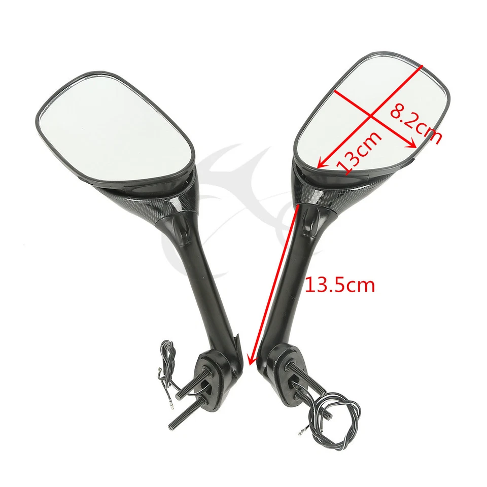 Espejos retrovisores laterales con señal de giro LED aptos para Suzuki GSXR 600 750 06-25 Foto 3 de 4