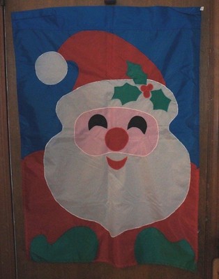 N.C.E. OUTDOOR SANTA THEMED FLAG