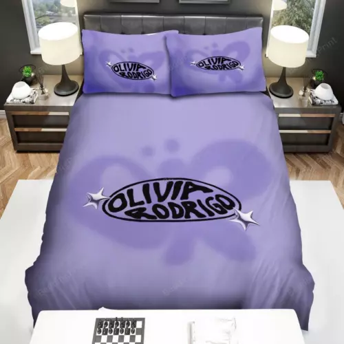 Olivia Rodrigo And Butterfly Logo Quilt Duvet Cover Set Children Single - Picture 1 of 9