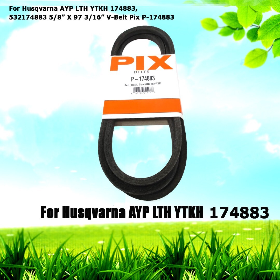 45rpmベルト For Husqvarna AYP LTH YTKH 174883, 532174883 5/8” X 97 3/16” V