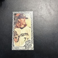 B39a Allen & Ginter 2019 Mini  #37 Josh Hader Milwaukee Brewers Black