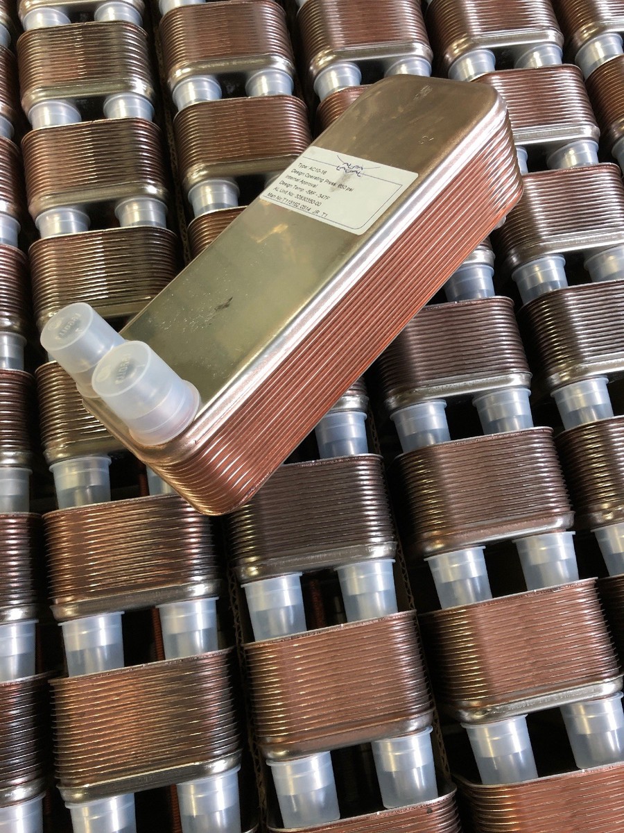 NEW, ALPHA LAVAL, AC10-16, BRAZED PLATE HEAT EXCHANGER, -58 - 347F, R410A.  (41C) | eBay