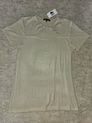 Women's Red By BKE Tan Short Sleeve Shirt XL NWT!!