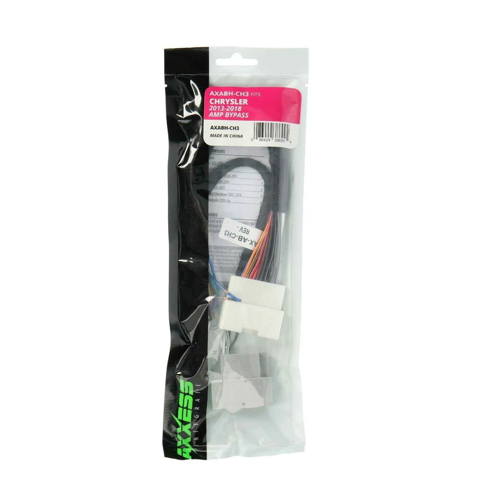 Arnés de derivación de amplificador Axxess AXABH-CH3 para Chrysler seleccionado 2013-2018 Foto 3 de 4