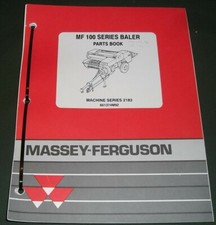 MASSEY FERGUSON MF-100 SERIES BALER PARTS MANUAL BOOK CATALOG 2183