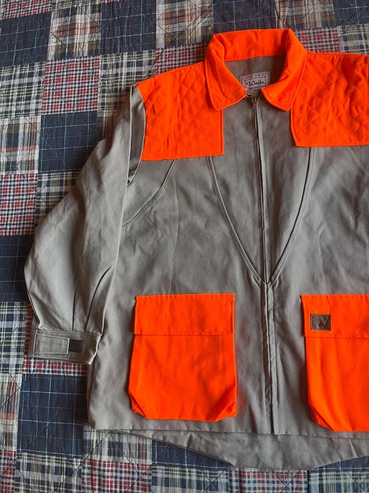 New Walls Blaze Orange and Tan Button Up Hunting Shirt Men’s Size 2XL - Image 3 of 4