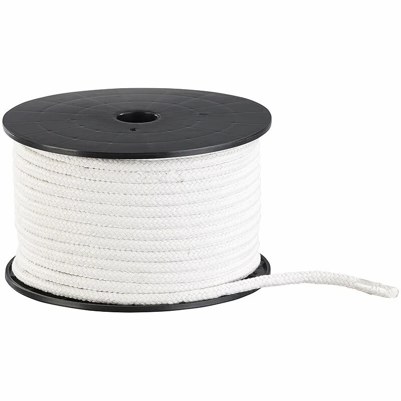 SEMPTEC URBAN SURVIVAL TECHNOLOGY Semptec Geflochtenes Baumwollseil auf Rolle, Ø 10 mm, 50 m lang, Natur (beige)