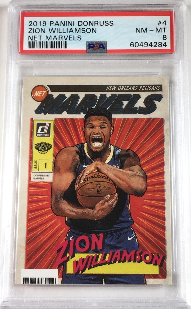 Zion Williamson 2019-20 Donruss Net Marvels #4 Pelicans PSA