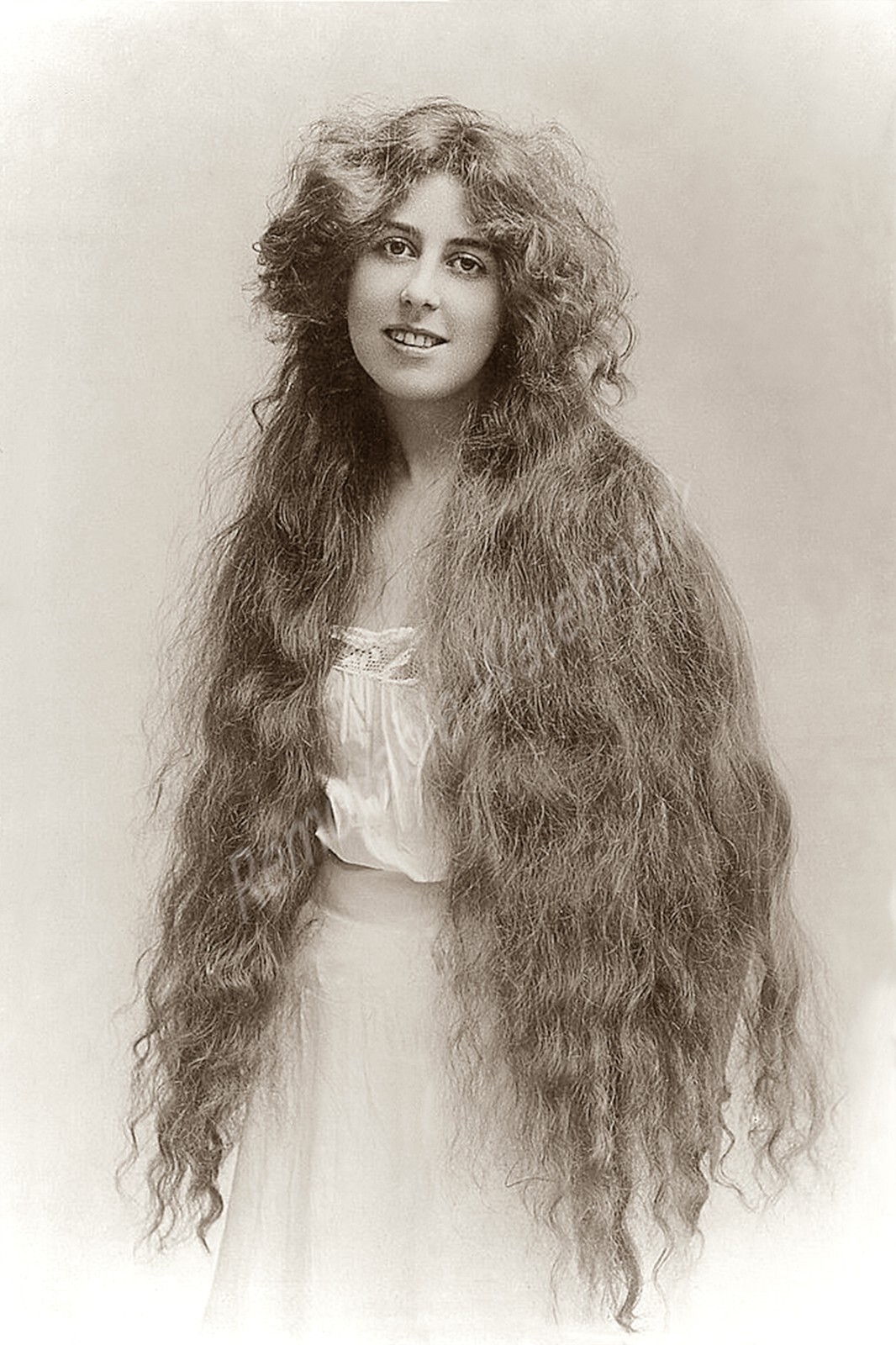 Victorian Woman Long Hair Studio Portrait Vintage Photo Print 4x6 | eBay