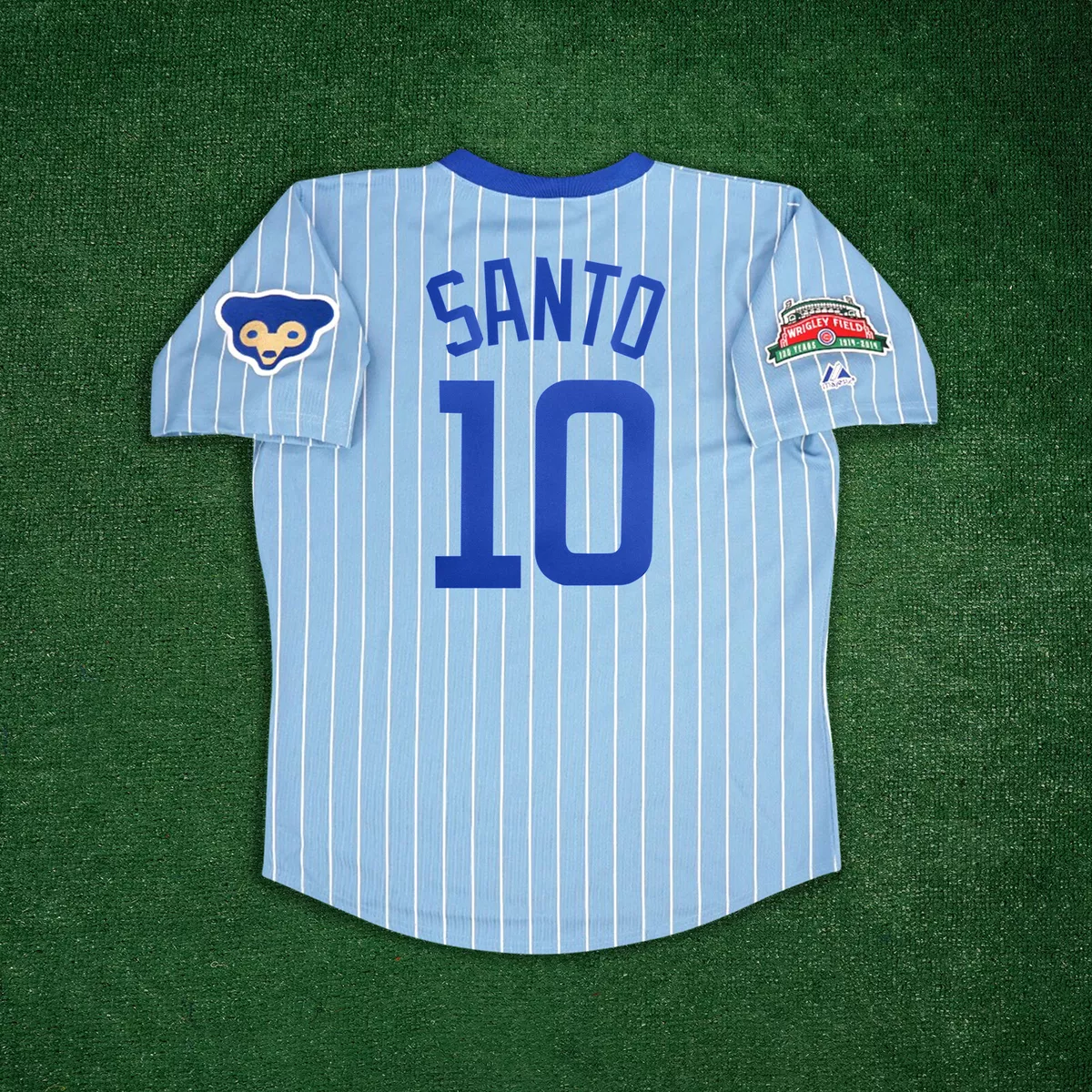 Ron Santo Chicago Cubs Men's 1970's Wrigley 100th Blue Away  Cooperstown Jersey