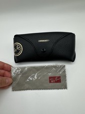Ray-Ban Chromance Black Hard Sunglasses Case w/ Cleaning Cloth 6.5 OEM case onl
