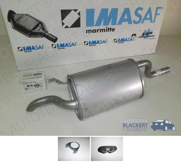 Imasaf ESD Auspuff Endtopf+Anbauteile für Lancia Ypsilon 1.2 / Fiat Idea 1.2 16V-image