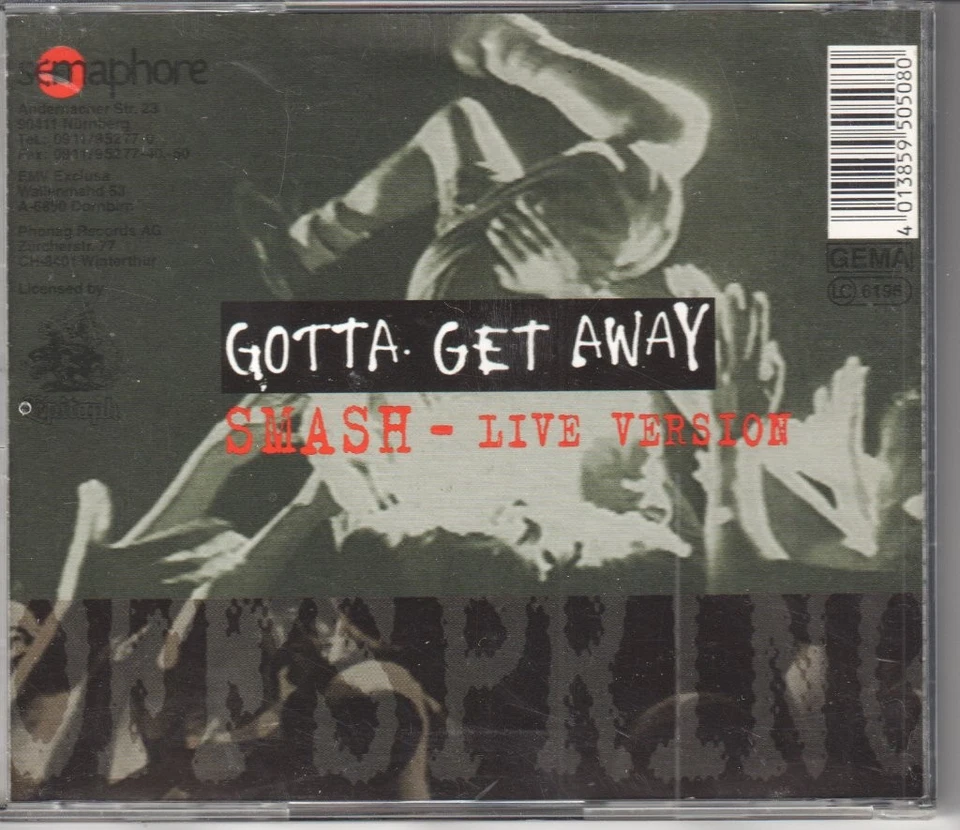 Offspring Gotta Get Away CD Europa Epitaph 1994 50508 - Bild 2 von 3