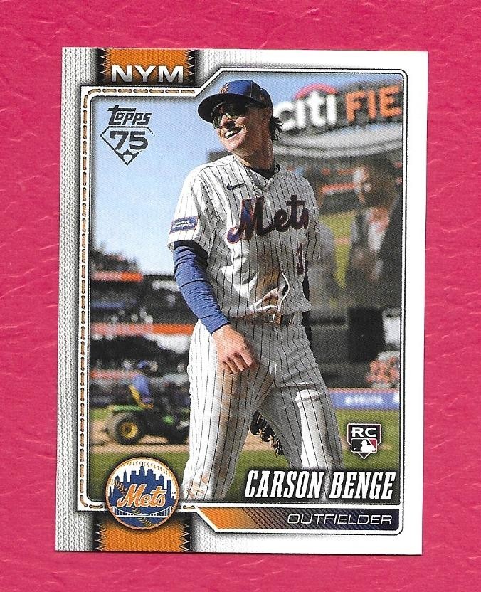 2026 TOPPS  CARSON BENGE ROOKIE VARIATION CARD FROM FACTORY SET  #699 METS