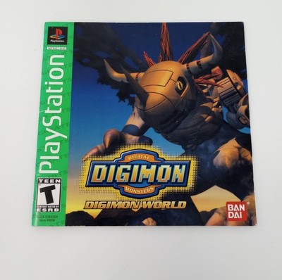 Digital Monsters Digimon World Playstation 1 (PS1) Manual Only NO GAME