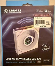 Lian Li UNI FAN TL120 V2 LCD - Reverse Blade - White