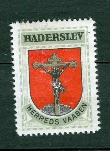 Denmark. Poster Stamp 1940/42,Mnh. District Haderslev. Coats Of Arms. Christus