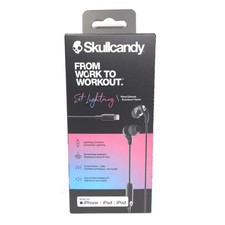Skullcandy Set Lightning In-Ear Wired Earbuds Microphone True Black S2SGY-N740