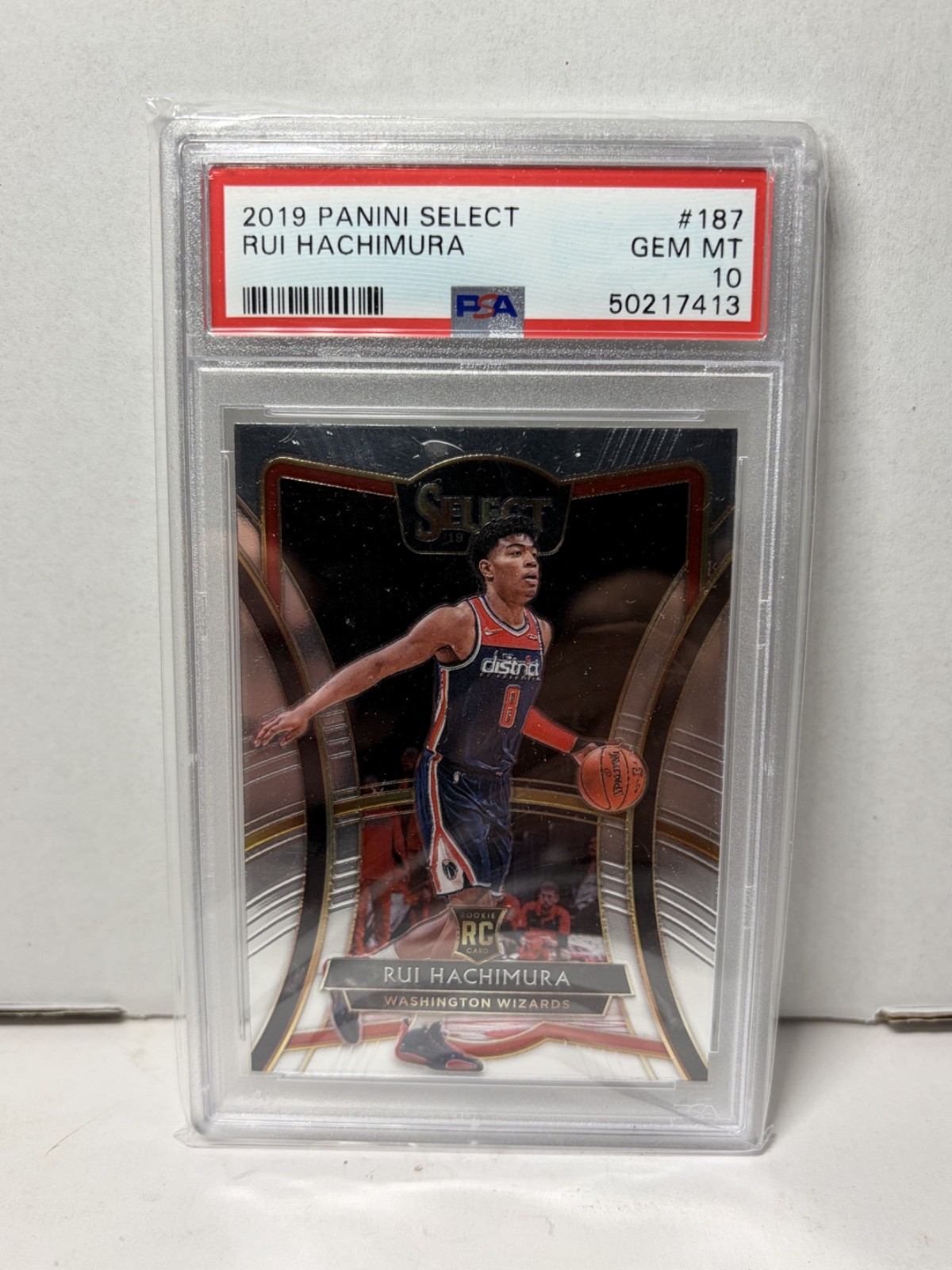 2019-20 Panini Select Premier Level Rui Hachimura #187 (RC) PSA 10 Basketball