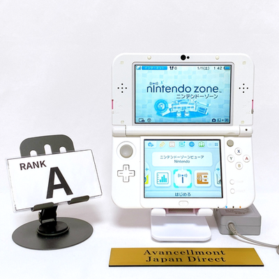 Dual IPS】New Nintendo 3DS XL LL Pink White Stylus Japan Tested