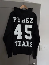 Pyrex 45 x Denim Tears Renaissance Black Hoodie Size Large Virgil Abloh Off