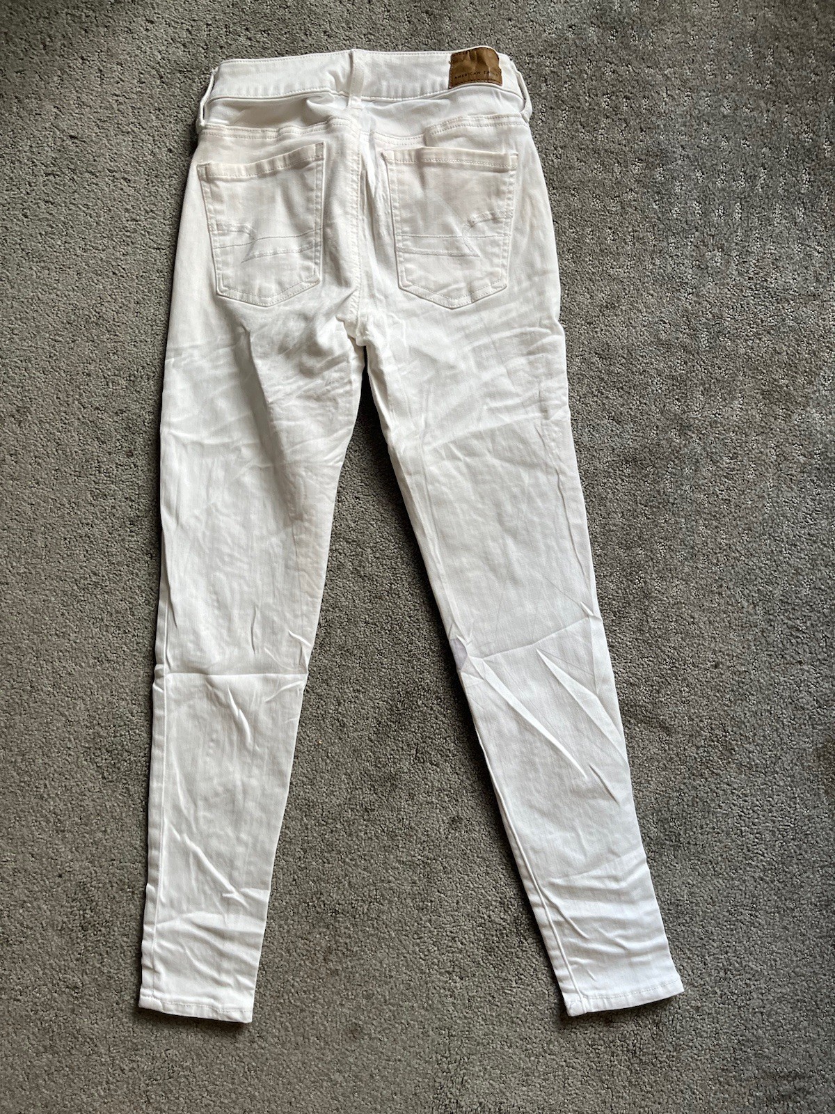 American Eagle White Super Stretch Solid Jegging … - image 1