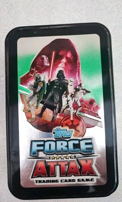 Topps Star Wars Force Attax Tin Box Movie Serie 2 + Sammelkarten